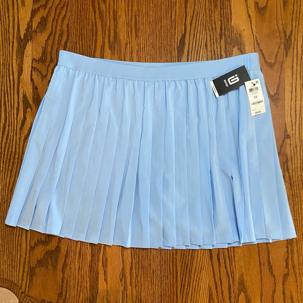 NWT Ideology Plus Size 2X Blue BlueBell Pleated Skort 
Style 100141849WN
